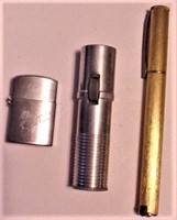 3 Novelty Pencil, Lipstick, Cigarette Lighters