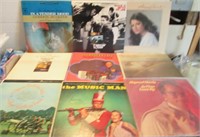 LOT OF 9 MIXED VINTAGE VINYL RECORDS