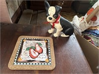 Puppy decor with sign
