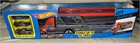 Hot Wheels City Blasting Rig & (3) Cars, New