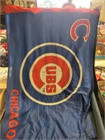 Stained Cubs Flag