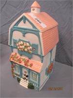 Country Cottage Cookie Jar