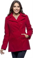 Excelled Leather womens Classic Pea Coat