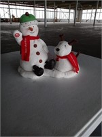 Animated Snowman and dog