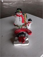 Lot of 3 decorative Snowman