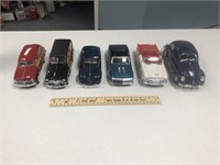 6 Model Cars (5 Die Cast & 1 Plastic)