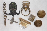 Lot of Vintage Collectibles - Brass, Cast Iron