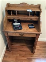 Small secretary Desk & calculators