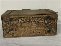 JAMES MADISON WOODEN  CRATE
