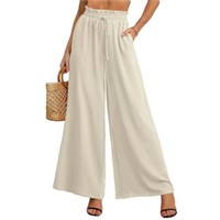 M  Sz M SHOWMALL Women's Wide Leg Palazzo Pants Iv