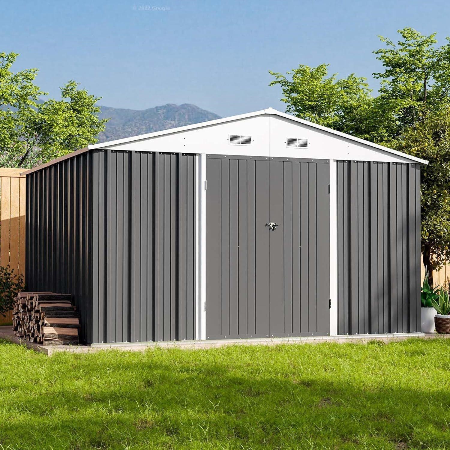 Patiowell 10x8 FT Outdoor Storage Shed