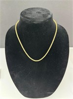 14k Gold Rope Chain Necklace