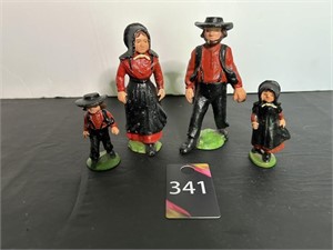 Cast Iron Amish Figurines