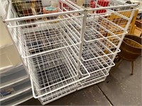 Metal 5 basket shelves
