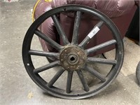 MODEL-T WHEEL WITH HICKORY SPOKES