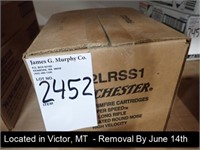 CASE OF (2,000) ROUNDS OF WINCHESTER .22 LR 40 GR