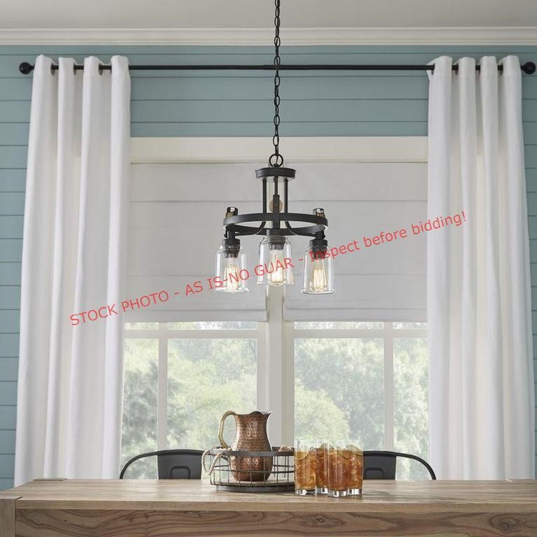 Home decor knollwoid 3-light chandelier