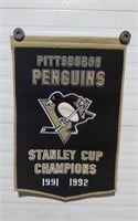 Pittsburgh Penguins Wool Wall Banner  24x36"