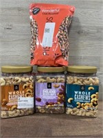 3- 2lb mixed nuts & 22oz pistachios