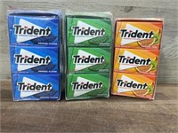 3 packs of 15 packs trident gum
