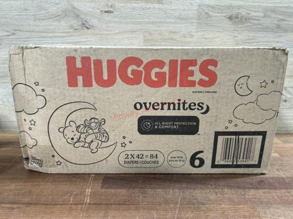 Huggies size 6 overnight diapers