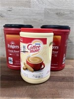 2-43.5 oz Folgers & 56oz creamer