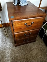 Wood Cabinet w/File Drawer