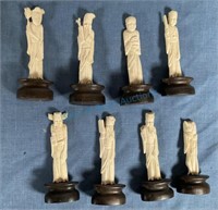 Group of ivory carvings