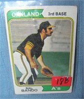 Vintage Sal Bando all star Baseball card