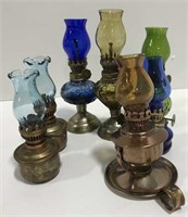 Vintage mini oil lamps