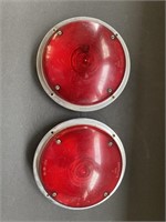 (2) Vintage Grotelite Red Lights (Note: These a