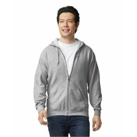 Gildan Adult Fleece Zip Hoodie Sweatshirt, Style G