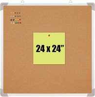 24x24 Corkboard Set with 10 Thumb Tacks