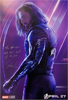 Sebastian Stan Autograph Avengers Poster