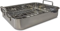 GourmetCatalog 18" Stainless Steel Roasting Pan