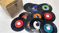 45 record lot with case