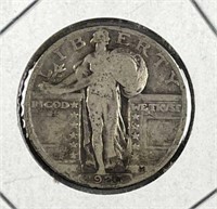 1926 Standing Liberty Silver Quarter, US 25c