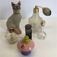 Group of 6 Various Perfume Bottles