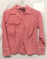 R6) DUSTY ROSE RELATIVITY BUTTON DOWN SIZE SMALL