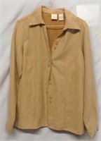 R6) BURNT YELLOW CC HUGHES BUTTON DOWN SIZE SMALL