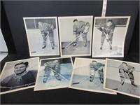 7 1945-54 AUTO SIGNATURE HOCKEY PHOTO-PICTURES