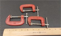 (3) 2in clamps