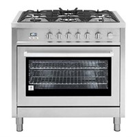 Cosmo 36-in 5 Burners 3.8-cu ft Convection Oven
