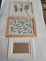 Three Floral Frames