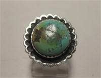 Sterling Silver & Royston Turquoise SW Ring