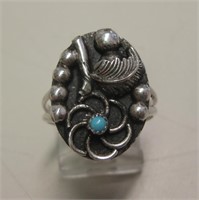 Sterling Silver & Turquoise Southwestern Ring