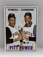 1967 Topps Pitt Power Stargell Clendenon #266