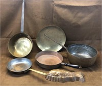 Copper & brass cookware/ pans