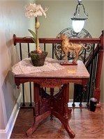 Antique Eastlake Entry Table