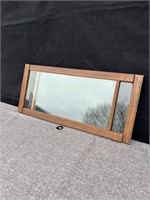 Vintage Wooden Framed Sliding Glass Window
